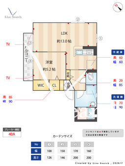 ラフォーレK’s 201 【大阪府深井駅】 の間取り図