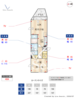 サンハイム桑津 101 【大阪府ＪＲ阪和線 美章園駅】 の間取り図