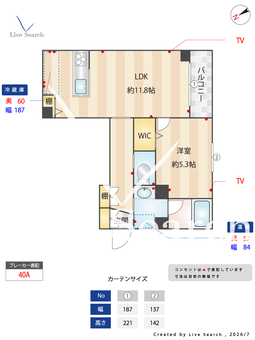 グランダンケ 201 【神奈川県大船駅】 の間取り図