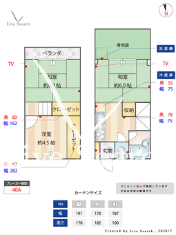 百人町テラスハウス 3 【東京都新大久保】 の間取り図