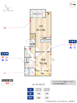 フリシュ深見 201 【神奈川県大和駅　】 の間取り図