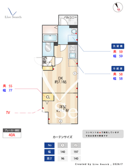 エルファーロ用賀Ⅱ 401 【東京都用賀】 の間取り図