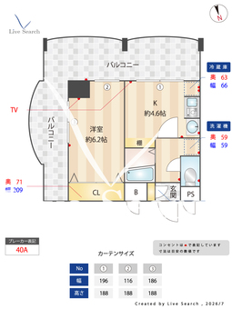 	プレステージ立花 501 【兵庫県	東海道線「立花」徒歩7分】 の間取り図