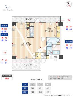 ミレニアムハイム 501 【東京都蒲田駅】 の間取り図