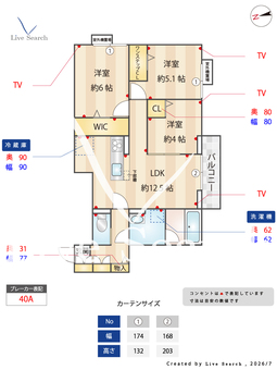 アクシス 202 【神奈川県東山田駅】 の間取り図