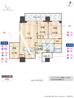 照葉ザ・タワー 2806 【福岡県千早駅】 の間取り図