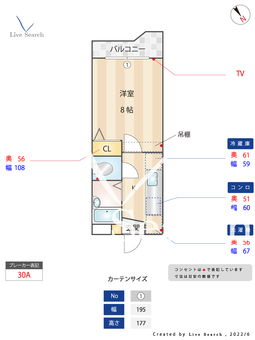 フォーレストⅠ 602 【福岡県高宮駅】 の間取り図