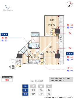 グランアルト天神タワー 403 【福岡県西鉄福岡駅】 の間取り図
