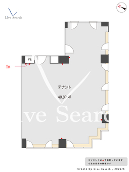 KS神屋町ビル 601 【福岡県呉服町駅】 の間取り図