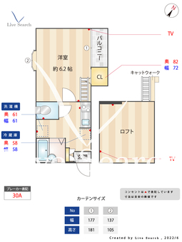 ピュア呉服町 105 【福岡県呉服町駅】 の間取り図