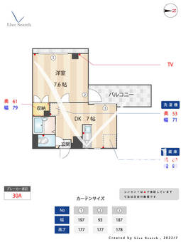 インスパイヤー大濠 401 【福岡県大濠公園駅】 の間取り図