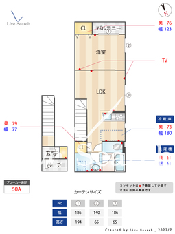 The Terrace 201 【東京都都立大学駅】 の間取り図