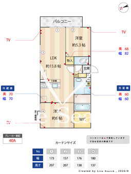 フリージア天王寺 301 【大阪府近鉄南大阪線　河堀口駅】 の間取り図
