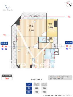 白金ビル 501 【福岡県薬院駅】 の間取り図