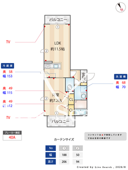 シャーメゾン･リヴィエールⅠ 203 【東京都京王多摩川駅】 の間取り図