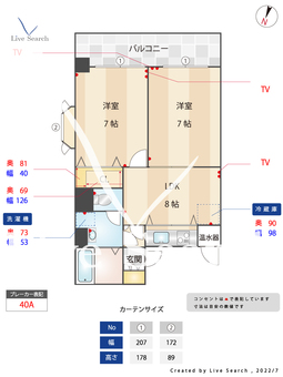 エステート･モア博多駅前 503 【福岡県博多駅】 の間取り図