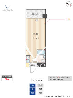 フォーラム日赤通り前 504 【福岡県西鉄平尾駅】 の間取り図