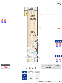 セレスティア西亀有 102 【東京都亀有駅】 の間取り図