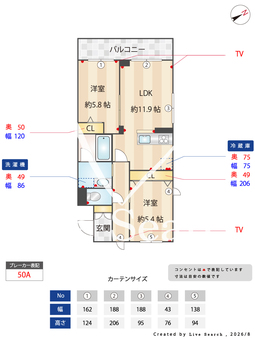 セルディーナ　プリマ 201 【千葉県下総中山駅(徒歩10分)】 の間取り図