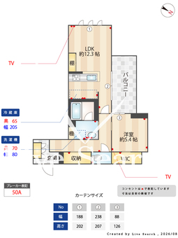 ピアチェーレ 307 【埼玉県大和田】 の間取り図