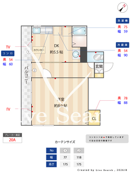 サンセール岡部 0201 【東京都すずかけ台】 の間取り図