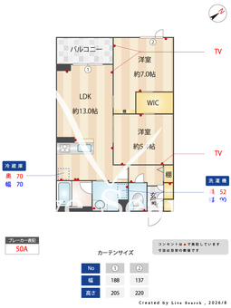 セルディーナ　プリマ 302 【千葉県下総中山駅(徒歩10分)】 の間取り図