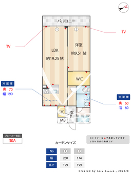 GRANDUKE千種rubino 202 【愛知県吹上駅】 の間取り図