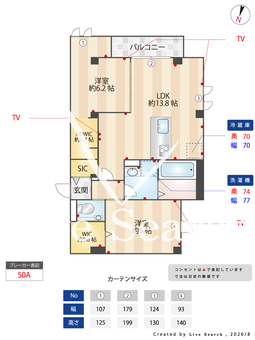 錦邸南麻布 402 【東京都東京メトロ南北 線『麻布十番』 駅】 の間取り図
