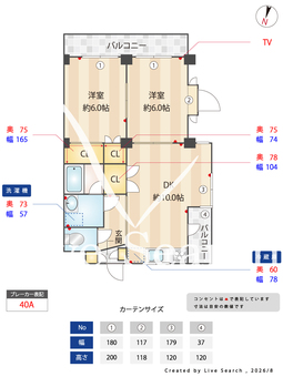 フォンティーン24 309 【東京都千歳烏山駅】 の間取り図