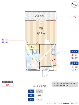 キャメル航空公園2 202 【埼玉県航空公園駅】 の間取り図