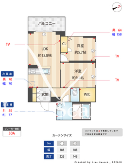 リラフォート本八幡 201 【千葉県本八幡】 の間取り図