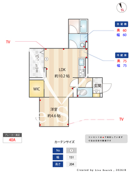 TORISIAS三峯 201 【栃木県小山駅】 の間取り図