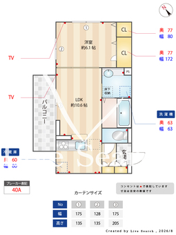 D-ROOMパレットハウス 303 【熊本県JR豊肥線　東海学園前駅】 の間取り図