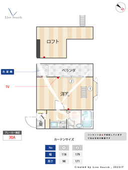 レオパレス南大橋Ⅱ 105 【福岡県大橋駅】 の間取り図