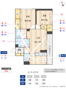 リラフォート本八幡 205 【千葉県本八幡】 の間取り図