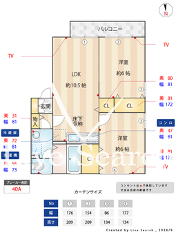 サウスパークスTAKAHISA  B 101 【埼玉県吉川美南】 の間取り図