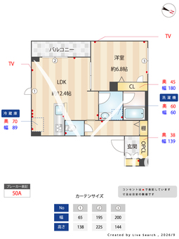 カーサ北沢 201 【東京都東北沢駅】 の間取り図