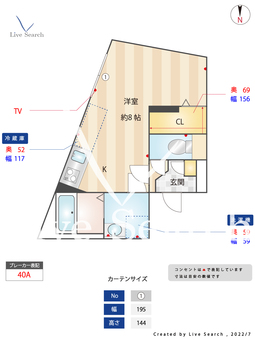 BRIO亀有 401 【東京都亀有駅】 の間取り図
