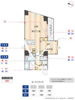 GranDuo下北沢12 501 【東京都京王線 / 代田橋駅】 の間取り図
