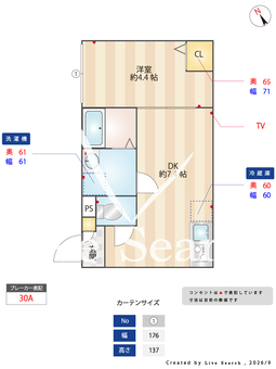 グランコート押上 301 【東京都押上駅】 の間取り図