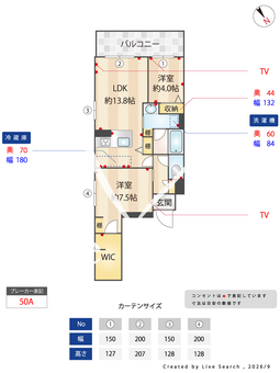 シャーメゾン　セレーノ　ベフ 301 【福岡県茶山】 の間取り図