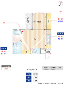 La Pace 博多南 302 【福岡県博多南駅】 の間取り図