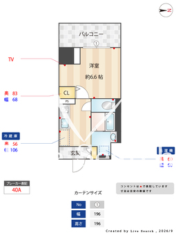 ルーチェ門真栄町 603 【大阪府門真市】 の間取り図