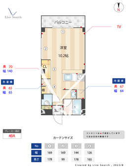 新高円寺レーベル 201 【東京都新高円寺駅】 の間取り図