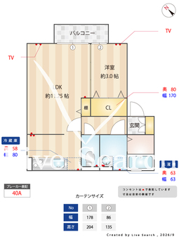 クラインガルテンB棟 205 【大阪府阪急電鉄京都線　正雀駅】 の間取り図