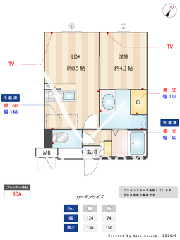 LEGALAND福島North 202 【兵庫県海老江駅】 の間取り図