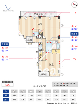 ルガーノ警固 505 【福岡県薬院大通駅】 の間取り図