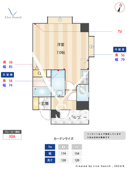 サン福田ビル 203 【福岡県薬院駅】 の間取り図