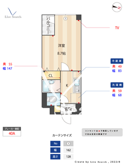 THE HAYAKAWA STUDENT HOUSE 409 【東京都東十条駅】 の間取り図