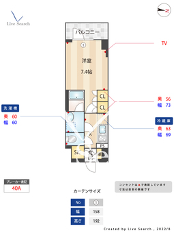 シーズンフラッツ高田馬場リバーサイドサウス 402 【東京都下落合駅】 の間取り図